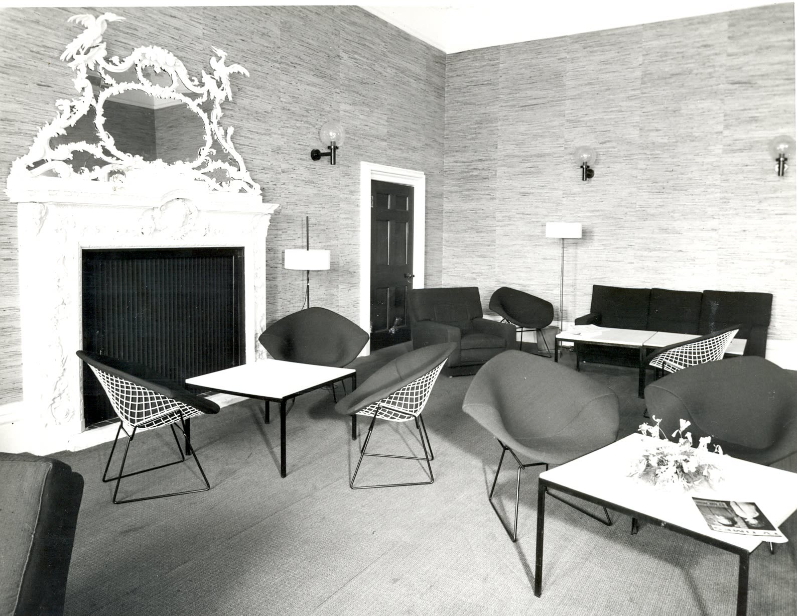 Inside Wivenhoe House in 1960s