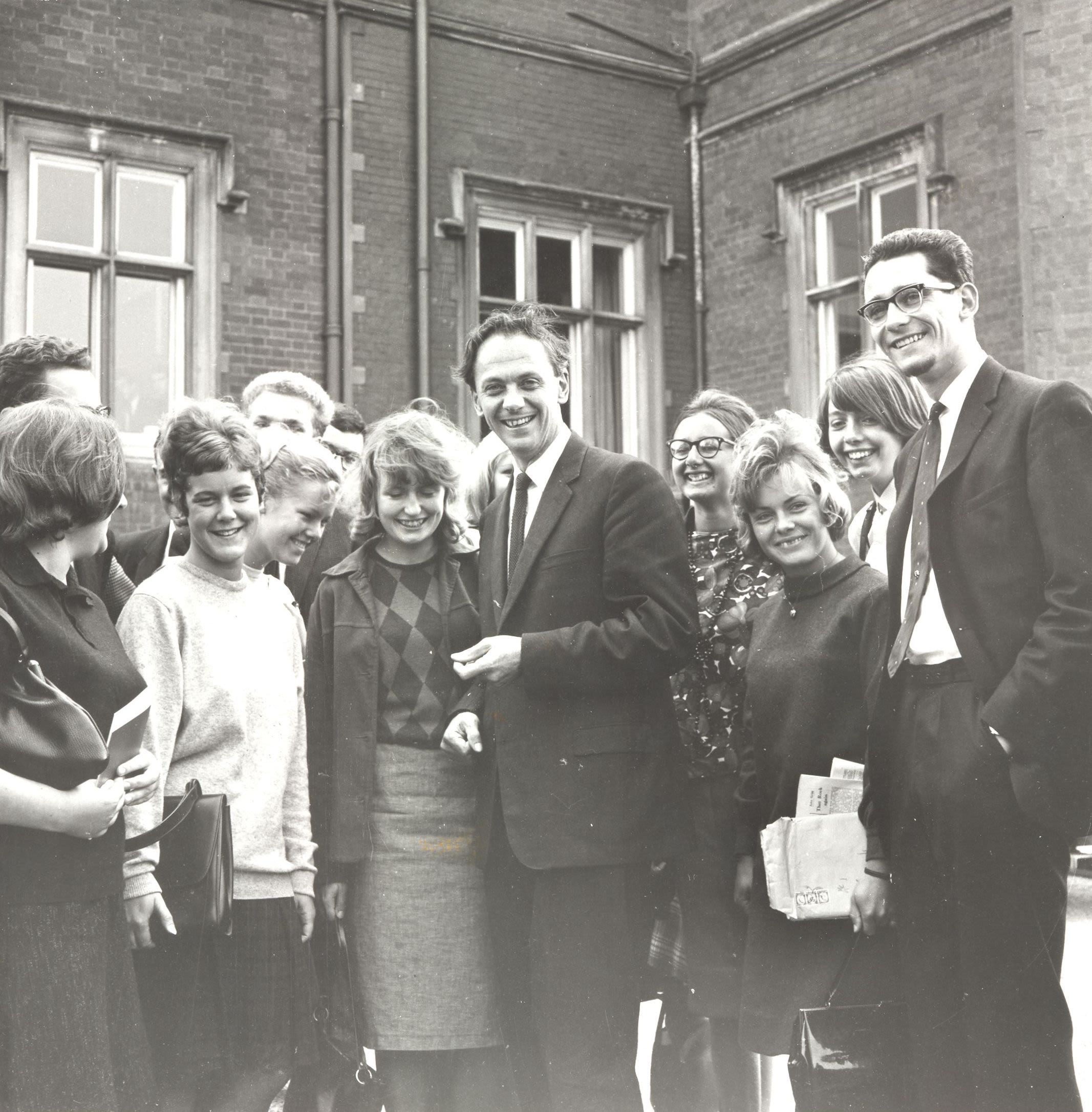 Albert Slowman with first Essex students