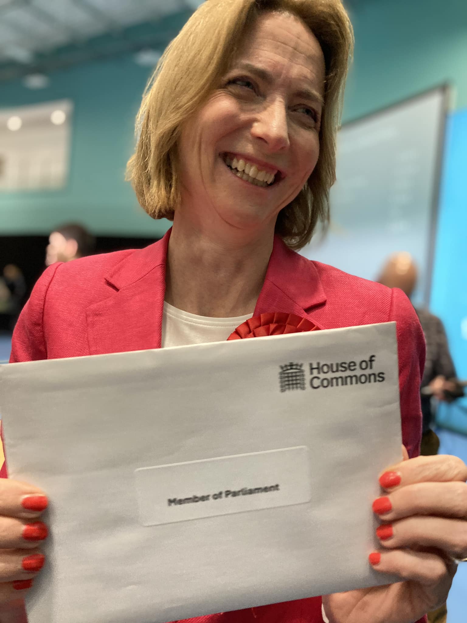 Pam Cox, MP for Colchester.