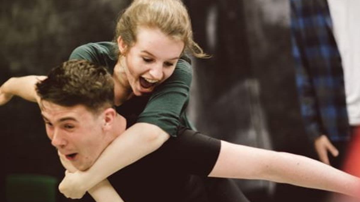 Students in a drama workshop 