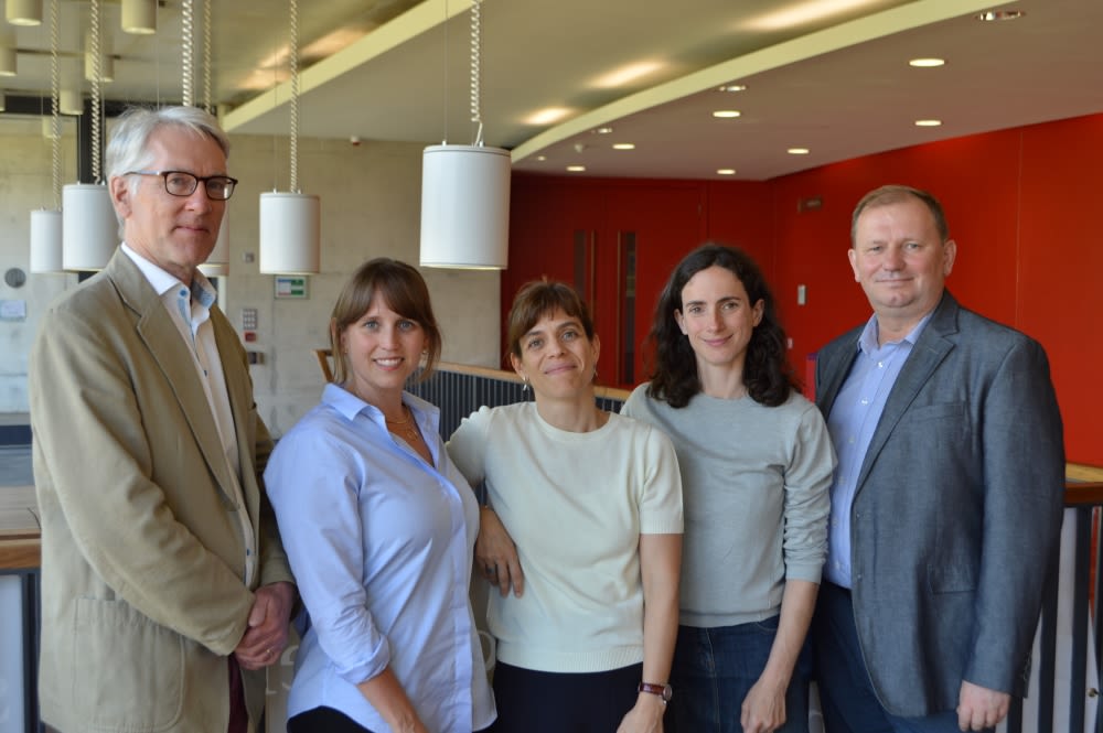 Colleagues standing together