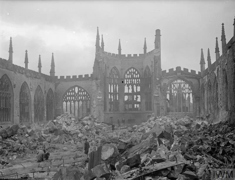 Bombed out Coventry cathedral